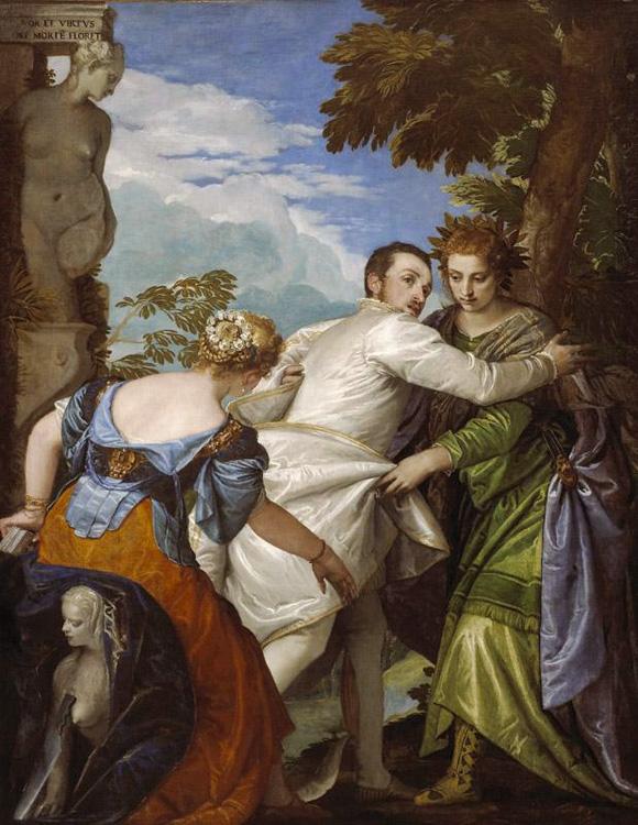 Paolo  Veronese llegory of Vice and Virtue (mk08)